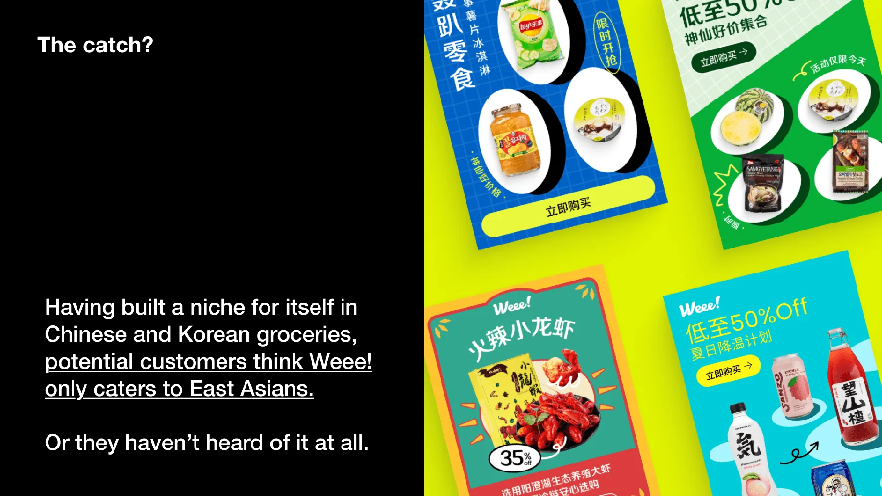 Weee! brand strategy deck — slide 19