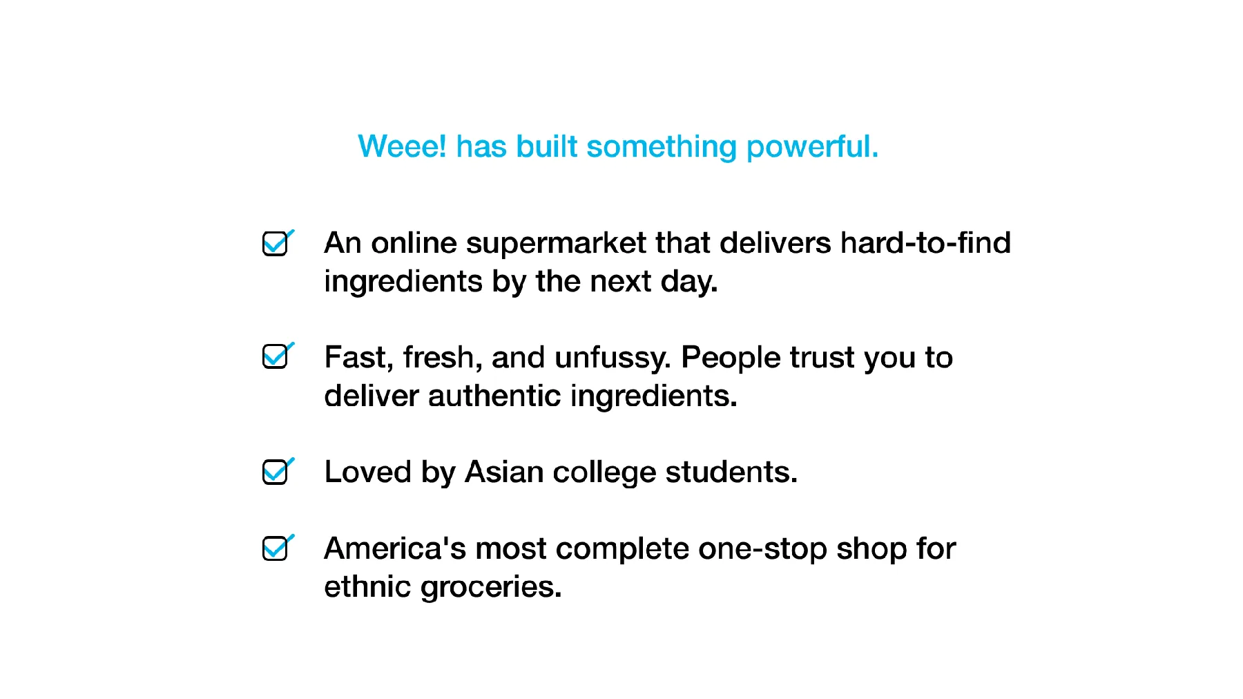Weee! brand strategy deck — slide 18